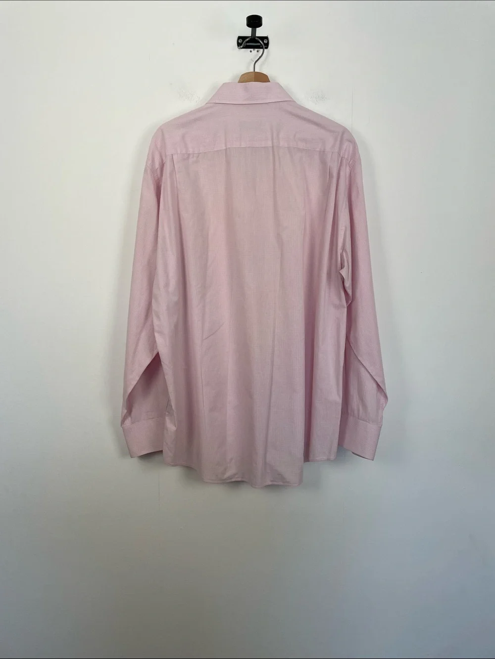Emanuel Ungaro Men's L Pink Business Casual Long-Sleeve 1 Pocket Dress Shirt
